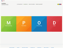 Tablet Screenshot of globalmarketing.cz